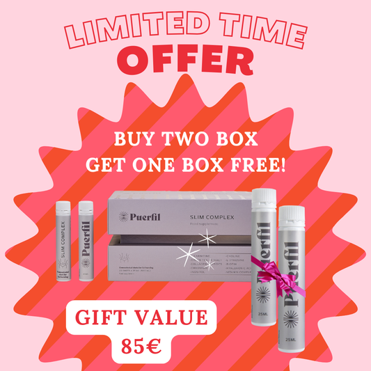 3 BOXES PUERFIL SLIM COMPLEX FOR THE PRICE OF 2!
